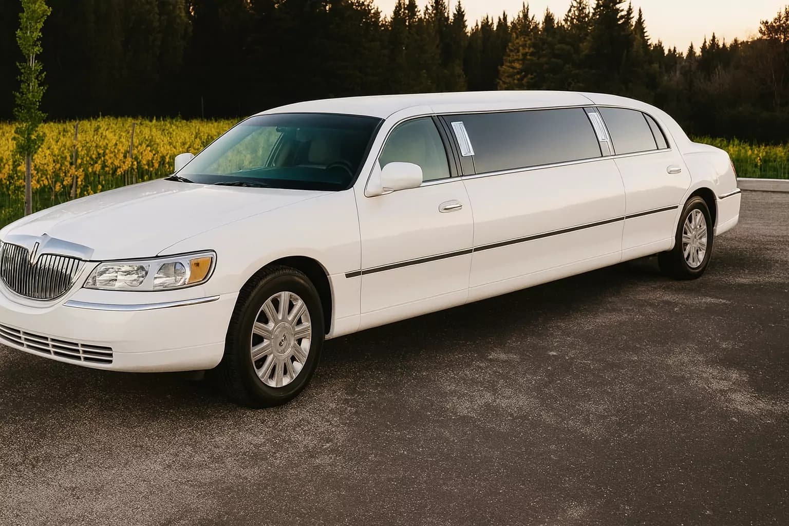 Representative 10 Passenger Lincoln-Style Limousine cabin