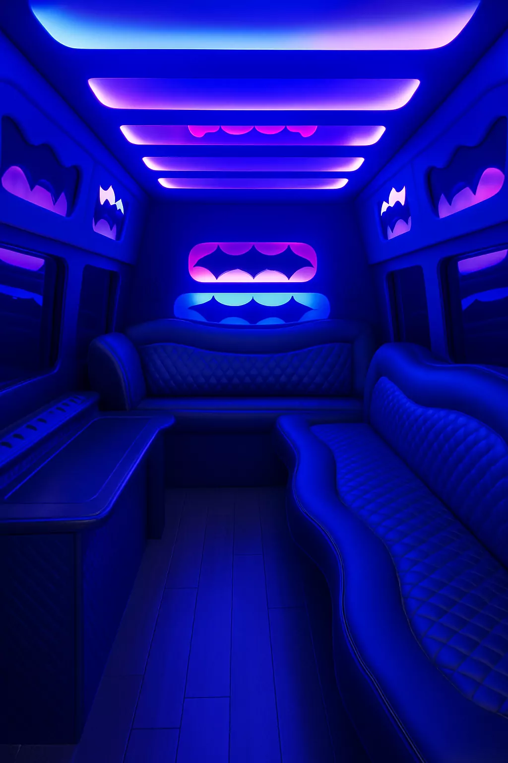 Representative 10 Passenger Limo Sprinter cabin
