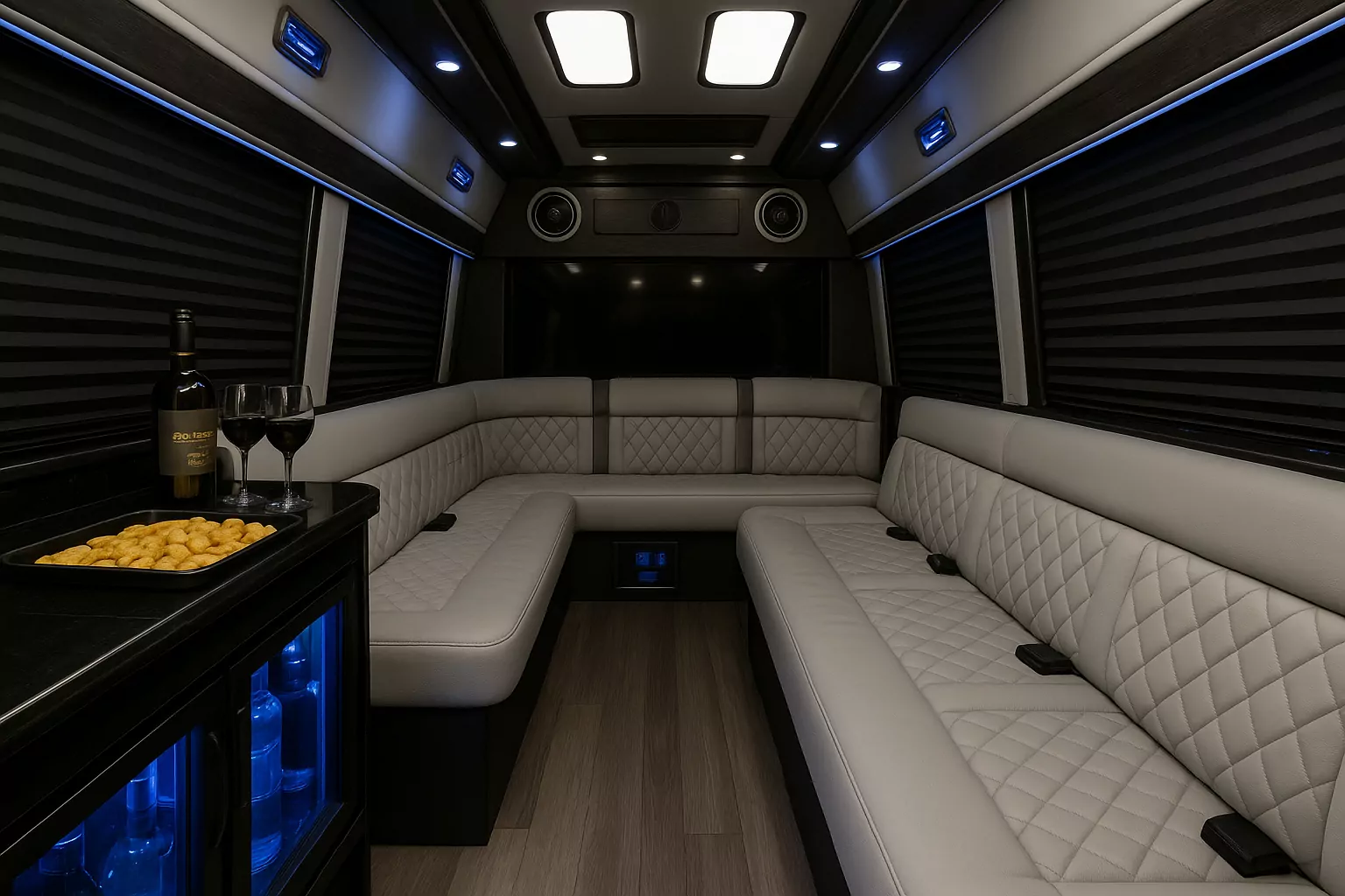 Representative 14 Passenger Limo Sprinter cabin