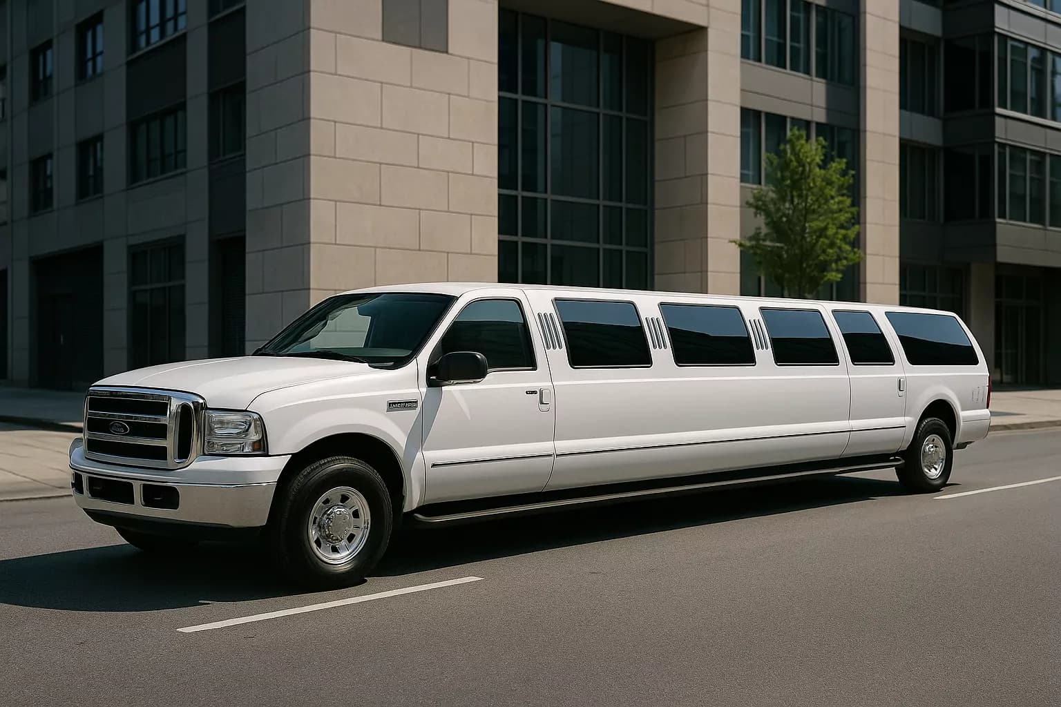 Representative 16 Passenger Limousine exterior