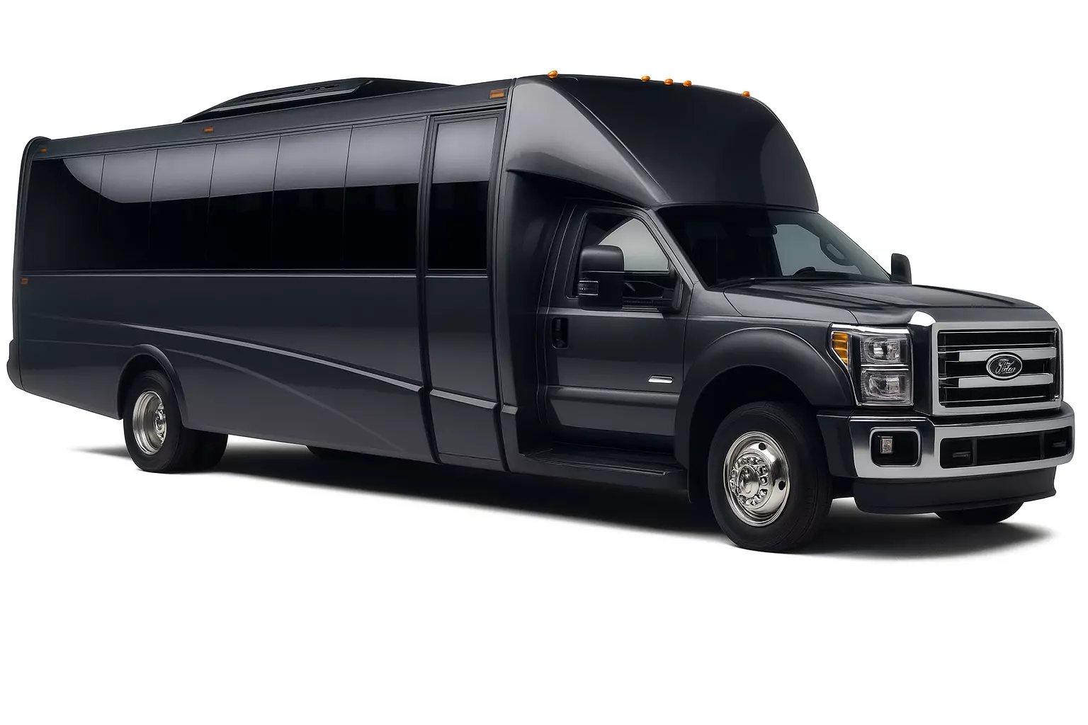 Representative 28 Passenger Party Bus exterior