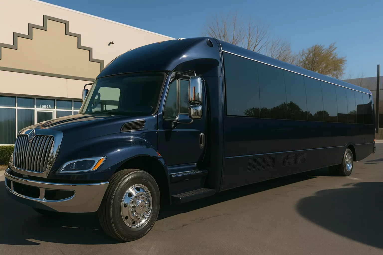 Representative 38 Passenger Party Bus exterior