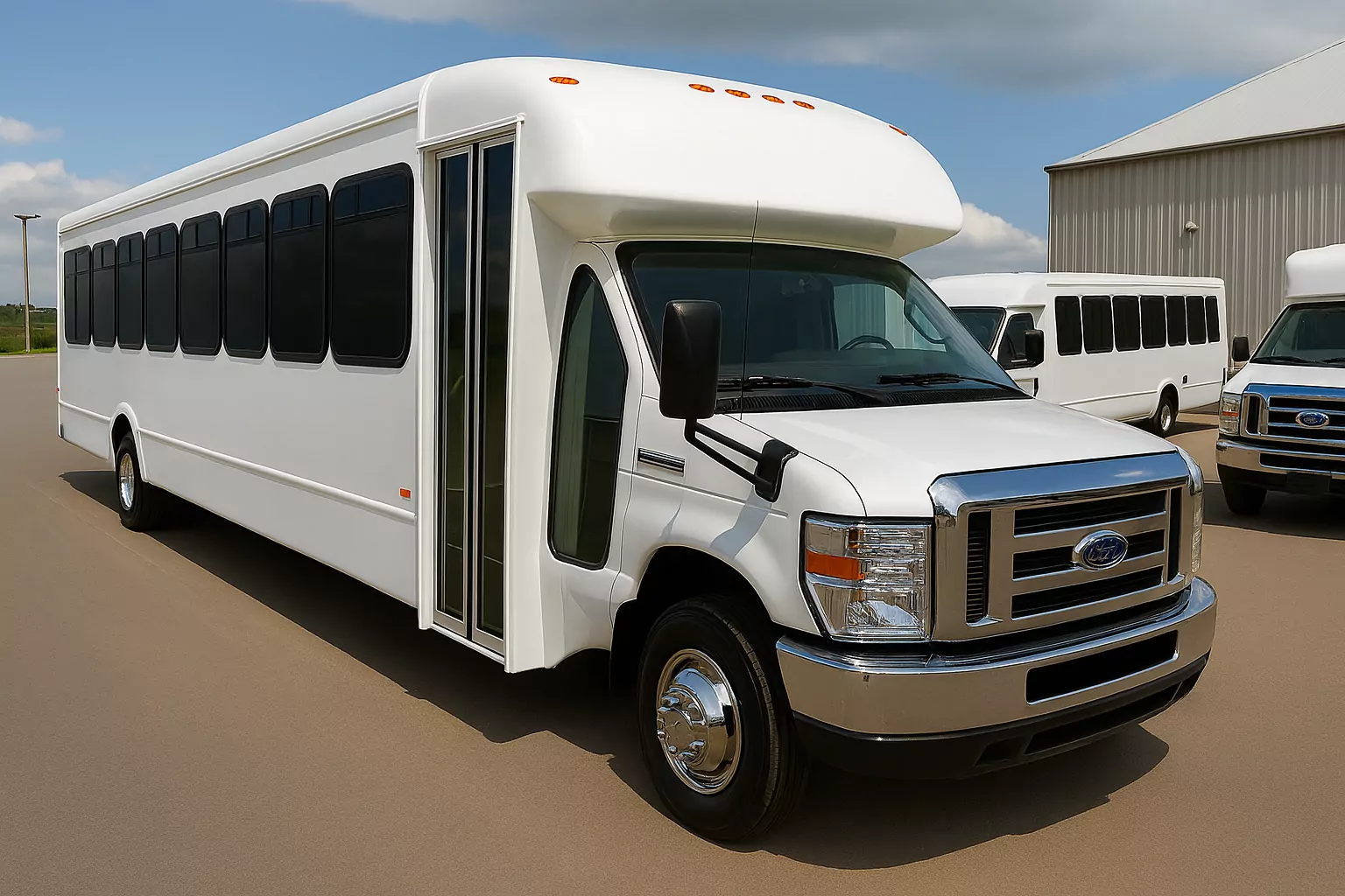 Representative 46 Passenger Coach Bus exterior