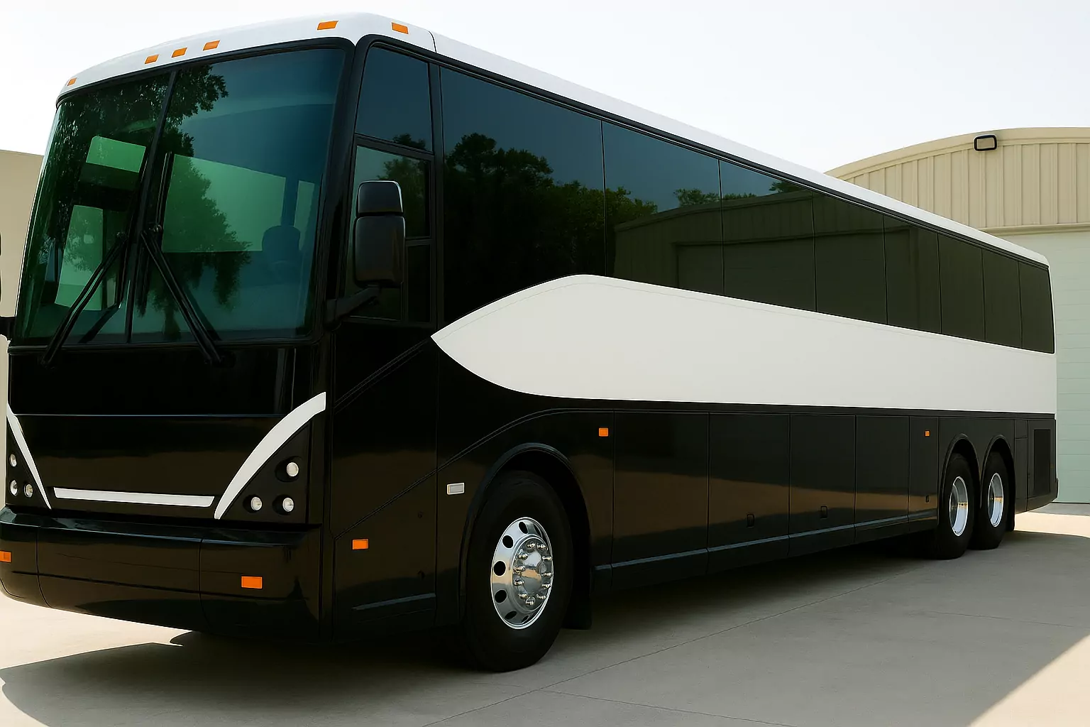 Representative 48 Passenger Coach Bus exterior